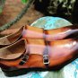 Handmade Men's Leather Two Tone Double Monk Straps Formal Stylish Shoes-491