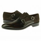 Handmade Men's Leather Brown Magnificent Rounded Toe Monk straps Shoes-703