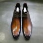 Handmade Men's Leather Brown Patina Ankle High Chelsea Stylish Fashion Boots-970