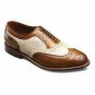 Handmade Men's Leather Oxfords Wing Tip Rounded Toe Brogue Fashion Shoes-750