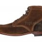 Handmade Men’s Leather Brown Premium Quality Apron Toe Ankle High Boots-594