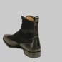 Handmade Men's Leather Black Ankle High Lace up Formal Wear Casual Boots-607