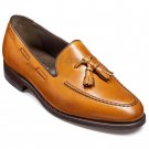 Handmade Men's Leather Brown Tassel Loafer Rounded Toe Party Wear Shoes-700