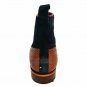 Handmade Men's Leather New Two Tone Tan And Blue Oxford Ankle High Boots-547