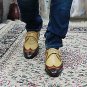 Handmade Men's Leather Stylish Tan Classic Single Monk Strap Fashion Shoes-2