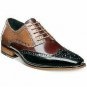 Handmade Men's Leather Stylish Two Tone Wingtip Oxford High Quality Shoes-457