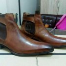 Handmade Men's Leather Monk Strap Formal Wear High Ankle Stylish Boots-596