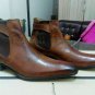 Handmade Men's Leather Monk Strap Formal Wear High Ankle Stylish Boots-596