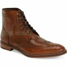 Handmade Men's Leather Dark Brown Casual & Formal High Ankle Stylish Boots-617