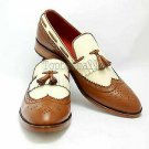 Handmade Men's Leather Casual Fashion Loafers slip ons Formal Dress Shoes-371