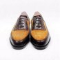 Handmade Men's Leather Brown & Tan Brogue Dress Suede Oxfords Lace Up Shoes-79