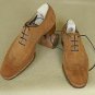 Handmade Men's Leather Oxfords Dark Beige Color Suede Lace Up Party Shoes-207