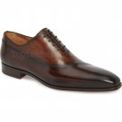 Handmade Men's  Leather Oxfords Wingtip Whole cut Derby stylish Formal Shoes-36