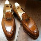 Handmade Men's Leather Brown Dress Luxury Moccasins Formal Slip On New Shoes-64
