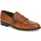Handmade Men's Leather New Fashion Brown Stylish Classic Loafers Shoes-1006