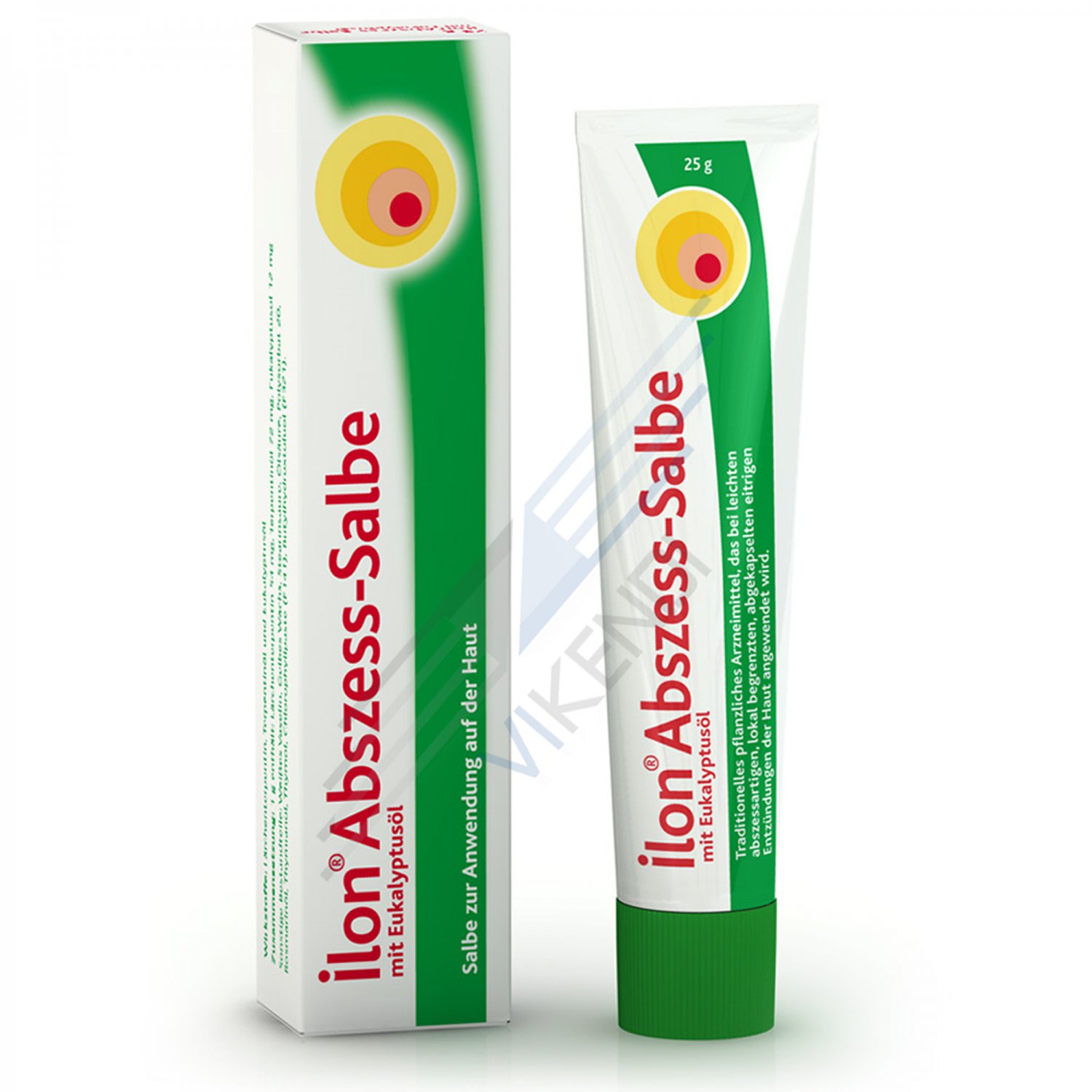 Ilon Abszess-Salbe Cream for Sweat Gland Inflammation Folliculitis 25g.