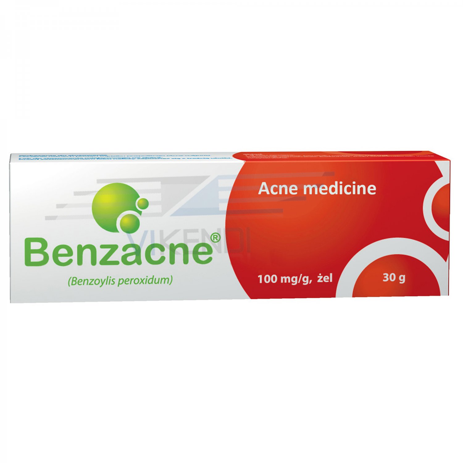 Benzacne Benzoyl Peroxide 10% Skin Acne Blackheads Treatment Gel