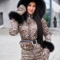 Winter Jumpsuit Women Men Metallic Silver Ski Snow Suit Glanznylon Glossy Shine
