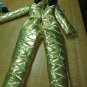 Womens Mens Metallic Ski Suit Snow Skianzug Bronze Glanznylon Glossy Outwear