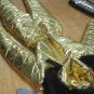 Womens Mens Metallic Ski Suit Snow Skianzug Bronze Glanznylon Glossy Outwear