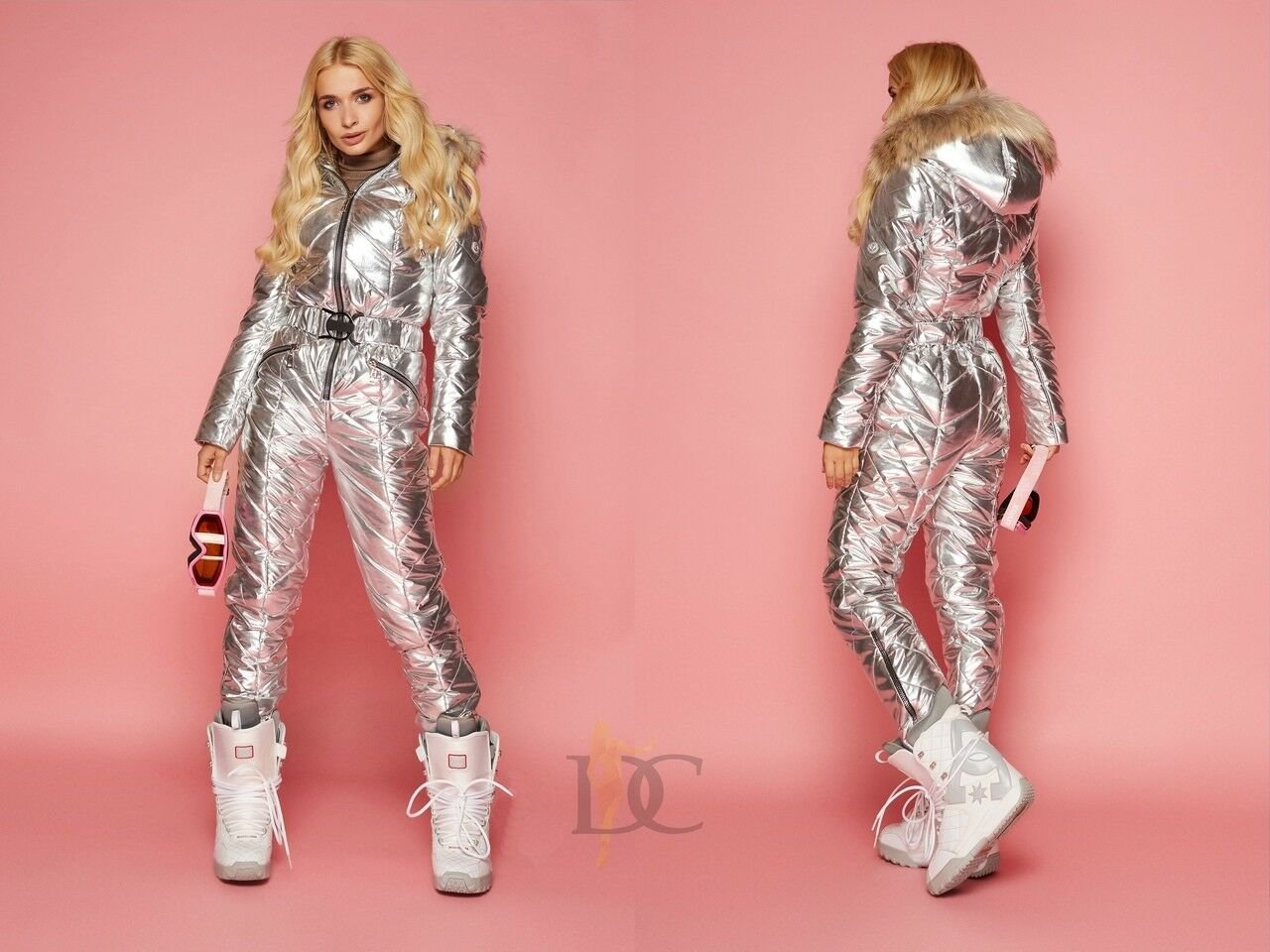 Metallic on sale snowsuit womens