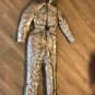 New Metallic Silver Ski Snow Suit Men Women Male Female Winter Anzug Glanz Shiny
