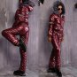 2 in 1 Winter Track Snow Suit Warm Jacket Pants Trousers Nylon Metallic Silver