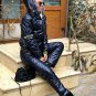 2 in 1 Winter Track Snow Suit Warm Jacket Pants Trousers Nylon Metallic Silver