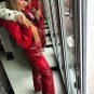 Winter Ski Suit Women Men Patent Shiny Glossy Wet Look Outwear Outfit Glanznylon