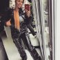 Winter Ski Suit Women Men Patent Shiny Glossy Wet Look Outwear Outfit Glanznylon