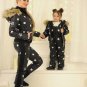 Winter Sport Suit Set Ski Jacket Pants Man Woman Tracksuit Camouflage Star Nylon