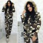 Winter Sport Suit Set Ski Jacket Pants Man Woman Tracksuit Camouflage Star Nylon