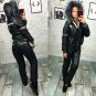 2 in 1 Winter Tracksuit Sport Suit Set Jacket Pants Trousers Glanznylon Anzug