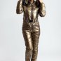 Winter Jumpsuit Sport Ski Suit Set Romper Warm Playsuit Fur Metallic Pink Blue