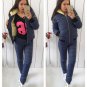 2 in 1 Winter Tracksuit Sport Suit Set Jacket Pants Trousers Ski Warm Nylon Woma