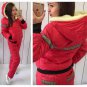 2 in 1 Winter Tracksuit Sport Suit Set Jacket Pants Trousers Ski Warm Nylon Woma