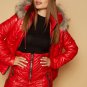 2 in 1 Winter Tracksuit Sport Suit Set Jacket High Waist Pants Trousers Warm Ski