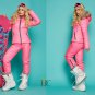 2 in 1 Winter Tracksuit Sport Suit Set Jacket High Waist Pants Trousers Warm Ski