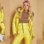 2 in 1 Winter Tracksuit Sport Suit Set Jacket High Waist Pants Trousers Warm Ski