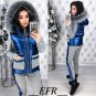 Womens Silver Tracksuit Sport Suit Set Vest Sweat Pants Trousers Outwear Outfit