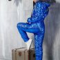 Dark Blue Metallic Womens Female Woman Sport Suit Snowboard Wet Overall Outwear