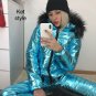 2 in 1 Jacket Pants Ski Suit Winter Tracksuit Sport Set Trousers Glanznylon Anzu