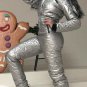 Winter Customized Jumpsuit Sport Ski Suit Set Romper Warm Playsuit Fur Silver
