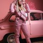 Womens Mens Metallic Ski Suit Snow Skianzug Glanznylon Glossy Outwear Shine Bag