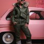 Womens Mens Metallic Ski Suit Snow Skianzug Glanznylon Glossy Outwear Shine Bag
