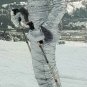 2 in 1 Mens Womens Winter Snow Suit Glanz Ski Nylon Anzug Shine Overall One Piec