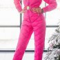 Winter Neon Yellow Outwear Overall Outfit Women Men Female Male Jumpsuit Warm Fu