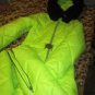 Winter Neon Yellow Outwear Overall Outfit Women Men Female Male Jumpsuit Warm Fu