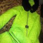 Winter Neon Yellow Outwear Overall Outfit Women Men Female Male Jumpsuit Warm Fu