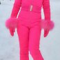 2 in 1 Mens Womens Winter Snow Suit Set Overall Outwear Ski Anzug Nylon Red Blac